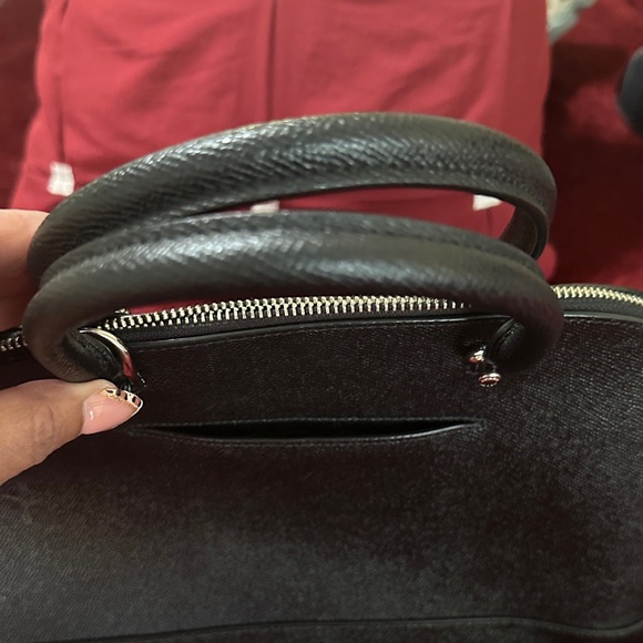 Coach Black Studded Satchel Bag - Picture 8 of 10